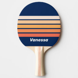 Pala De Ping Pong Ocean Sun Fall Across Striping with Name