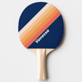 Pala De Ping Pong Ocean Sun Fall Stripes with Name