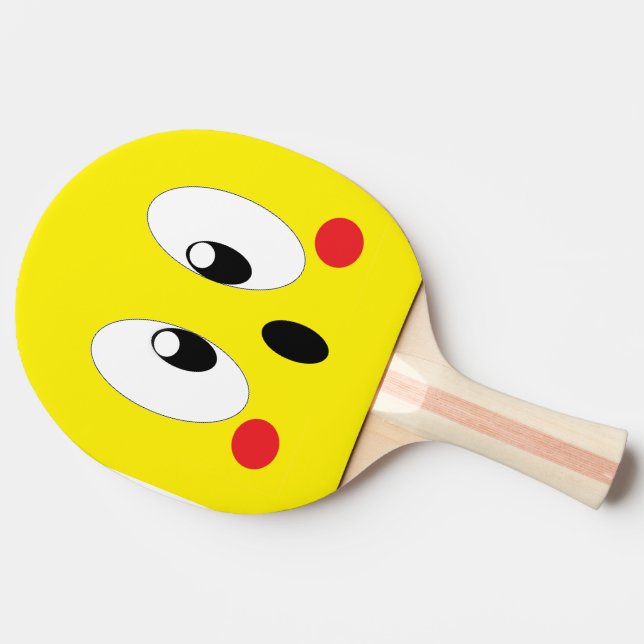 PALA DE PING PONG OJOS DE DIBUJOS ANIMADOS (Lateral)