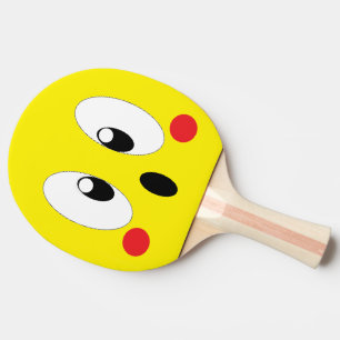 PALA DE PING PONG OJOS DE DIBUJOS ANIMADOS