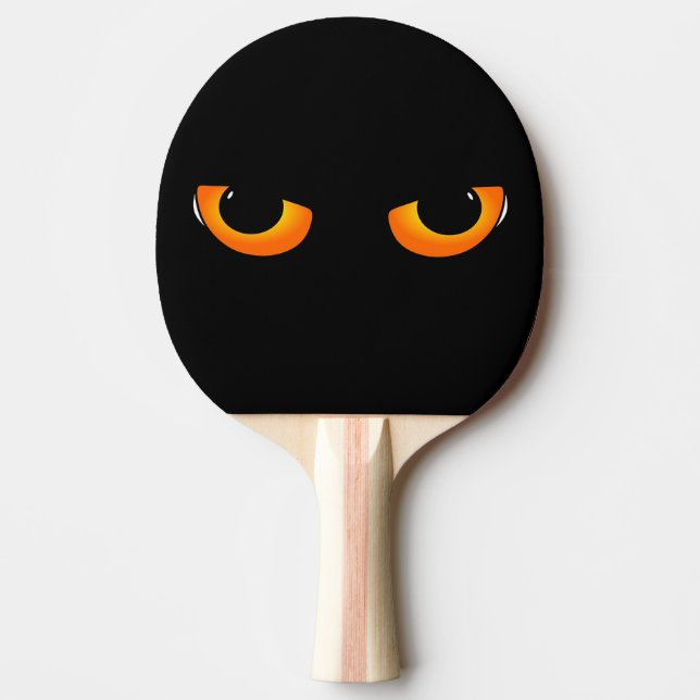 Pala De Ping Pong Ojos de gato fantasmagóricos (Anverso)