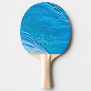 Pala De Ping Pong Ola de agua azul