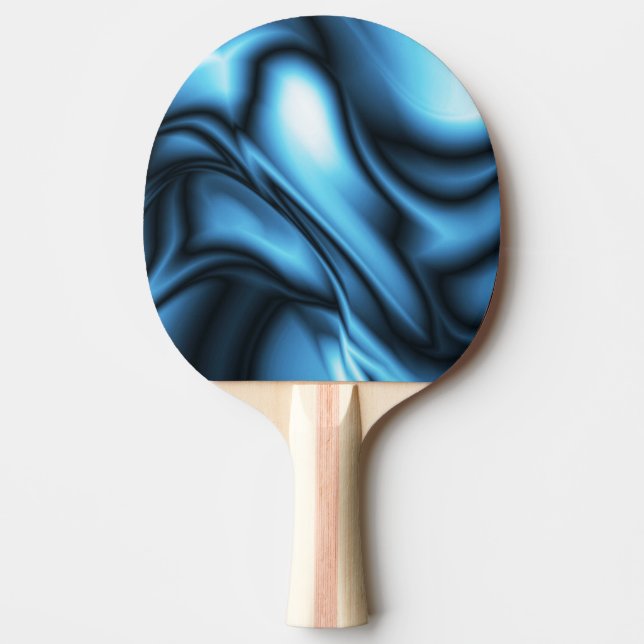 Pala De Ping Pong Ola de seda azul (Anverso)