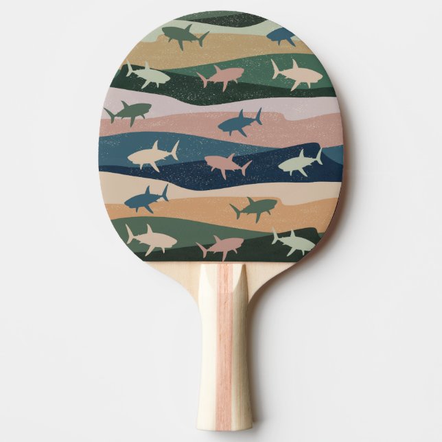PALA DE PING PONG OLA DE TIBURO DE VENTAJA (Anverso)