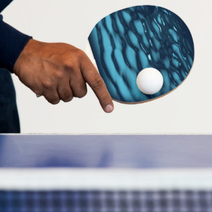 Pala De Ping Pong Olas de agua azul Aqua