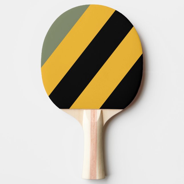Pala De Ping Pong Oliva Rayas Negritas Nocturna (Anverso)