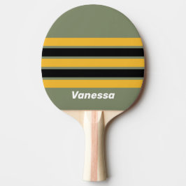 Pala De Ping Pong Olive Nightlight Across Striping with Name