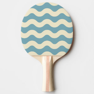 Pala De Ping Pong Onda de Raya Calor Acuático Tarde Color