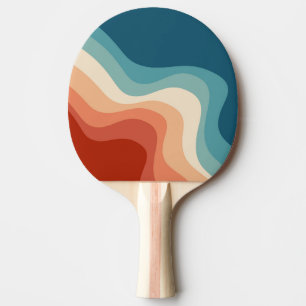 Pala De Ping Pong Ondas de estilo retro