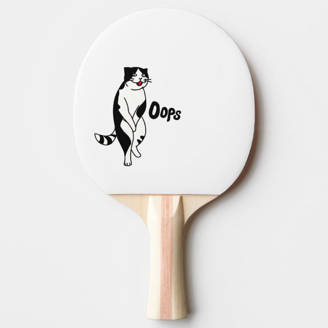 Pala De Ping Pong Oops cat (Anverso)