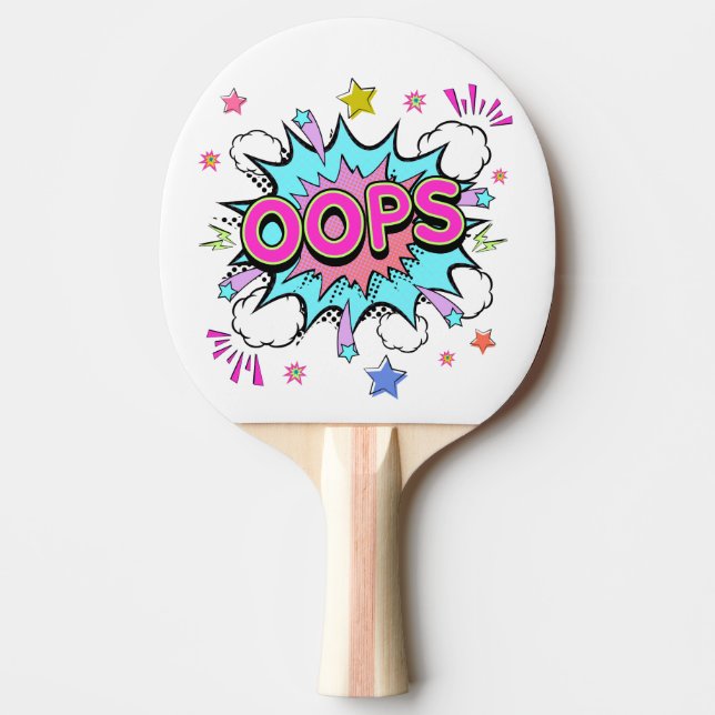 Pala De Ping Pong Oops Pop Art Explosion (Anverso)