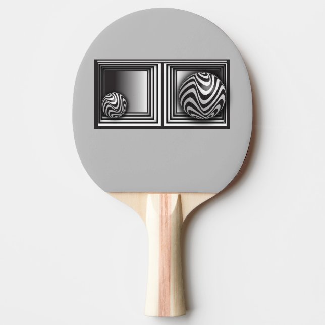 Pala De Ping Pong Óptica a través de formas (Anverso)