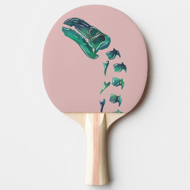 Pala De Ping Pong Óptico Iguanodon Dinosaurio (Anverso)