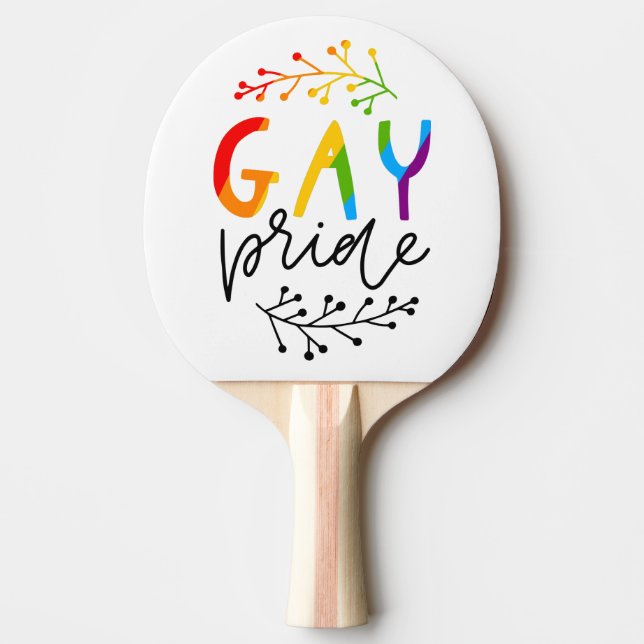 Pala De Ping Pong Orgullo gay (Anverso)