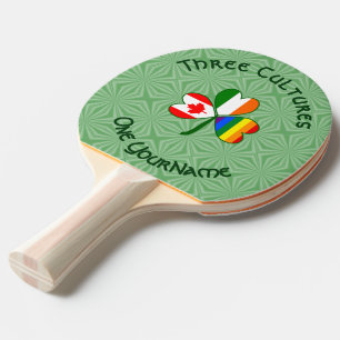 Pala De Ping Pong Orgullo Gay Irlanda Canadá Bandera Trébol Personal