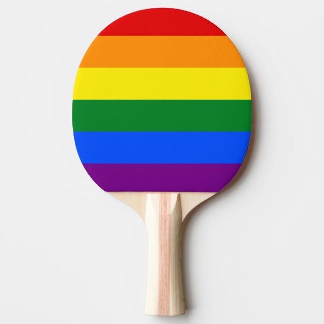 Pala De Ping Pong Orgullo LGBT a raya (Anverso)