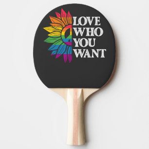 Pala De Ping Pong Orgullo LGBT Ama a quien Quieras Gay Lesbiana