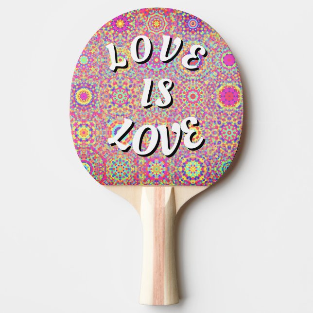 Pala De Ping Pong Orgullo Love Is Love (Anverso)