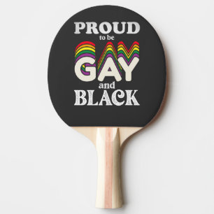 Pala De Ping Pong Orgulloso De Ser Gay Y Negro Orgullo LGBT