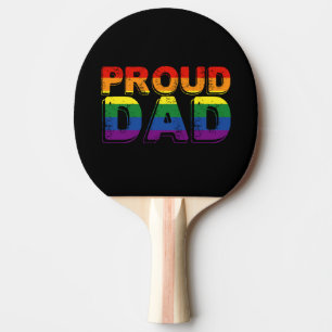 Pala De Ping Pong Orgulloso padre LGBT padre del orgullo gay