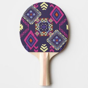 Pala De Ping Pong Origen geométrico primitivo, étnico tribal.