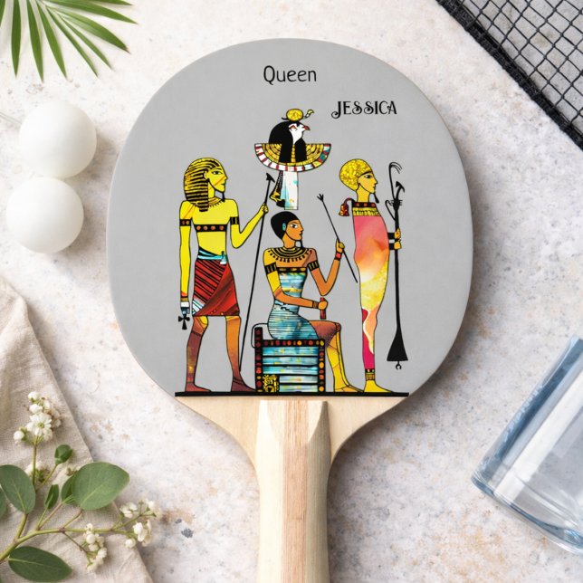 Pala De Ping Pong Ornamentación Ostentosa de los Faraones del Antigu (Subido por el creador)