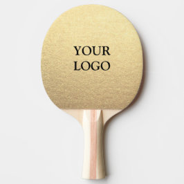 Pala De Ping Pong Oro Limpio Sencillo Personalizado Logotipo De Su E