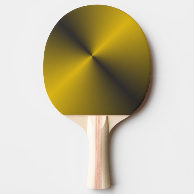 Pala De Ping Pong Oro negro y vibrante (Anverso)