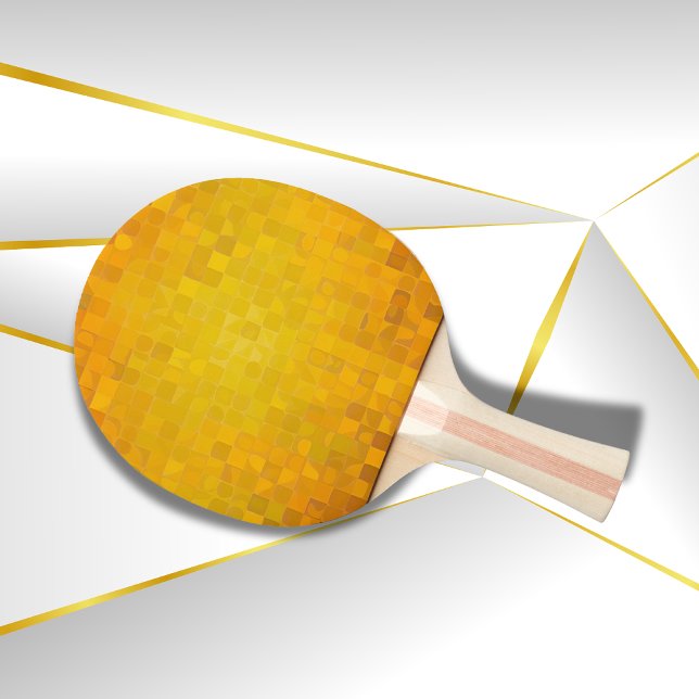 Pala De Ping Pong Oro Pixel Art | (Subido por el creador)