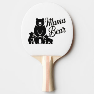 Pala De Ping Pong Osa con Cachorros Familia Bonita Oso