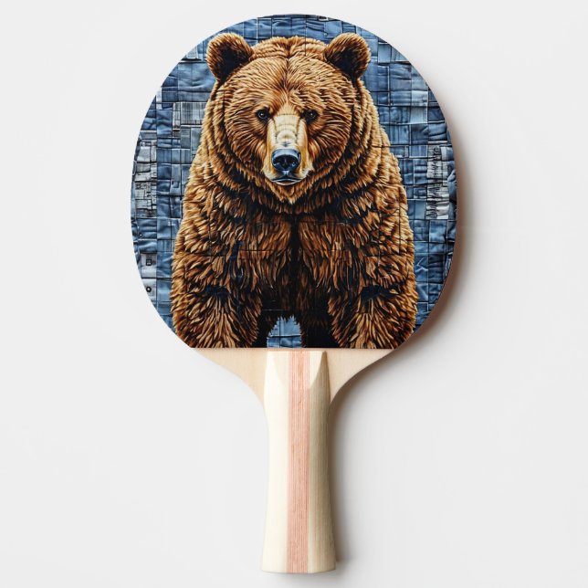 Pala De Ping Pong Oso grizzly (Anverso)