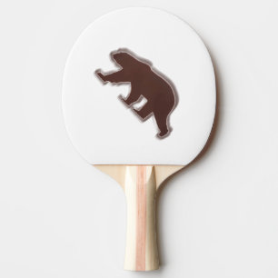 Pala De Ping Pong Oso marrón