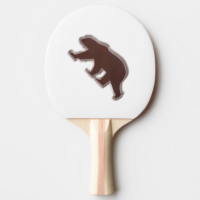 Pala De Ping Pong Oso marrón (Anverso)