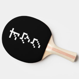 Pala De Ping Pong OTAKU 8 bits Pixel japonés Katakana vertical