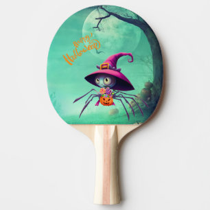 Pala De Ping Pong Otoño/araña/bruja/halloween