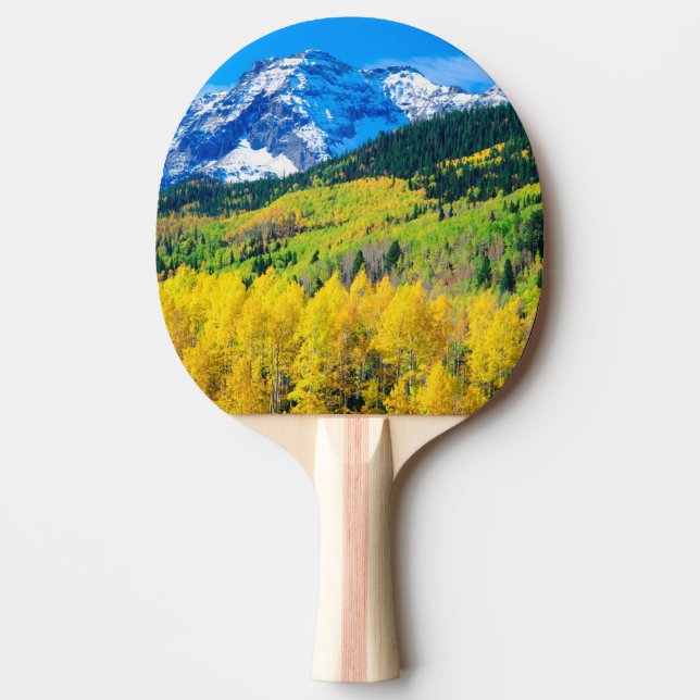 Pala De Ping Pong Otoño en las Rocosas (Anverso)