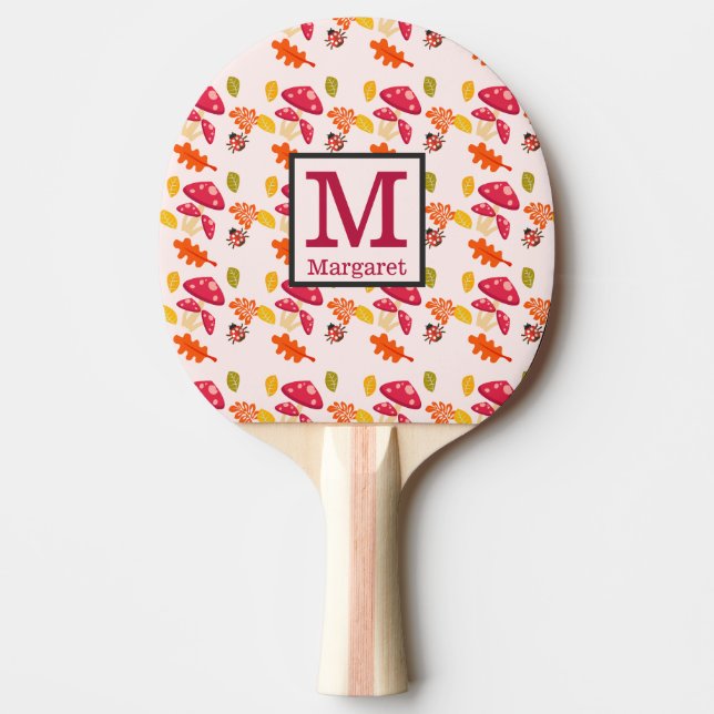 Pala De Ping Pong Otoño Personalizado (Anverso)
