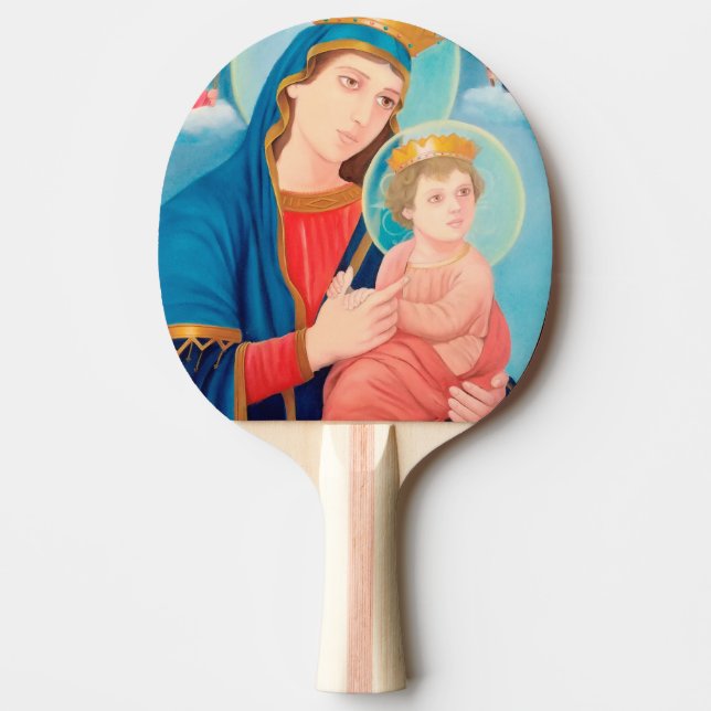 Pala De Ping Pong Our Lady of Perpetual Help Catholic (Anverso)