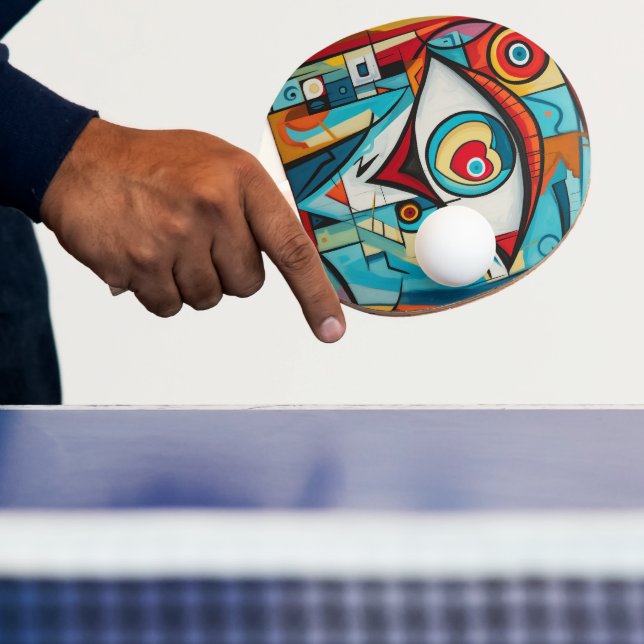 Pala De Ping Pong Oye Valentine Heart Love Art Deco (in situ)