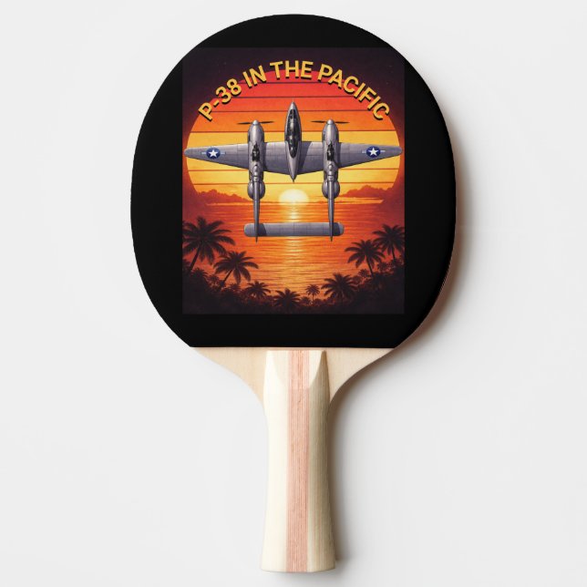 Pala De Ping Pong P-38 Lightning en el Teatro del Pacífico (Anverso)