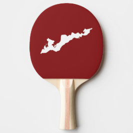 Pala De Ping Pong Paddle con el logotipo de la isla de pescadores cl