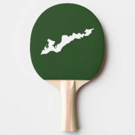 Pala De Ping Pong Paddle con el logotipo de la isla de pescadores cl