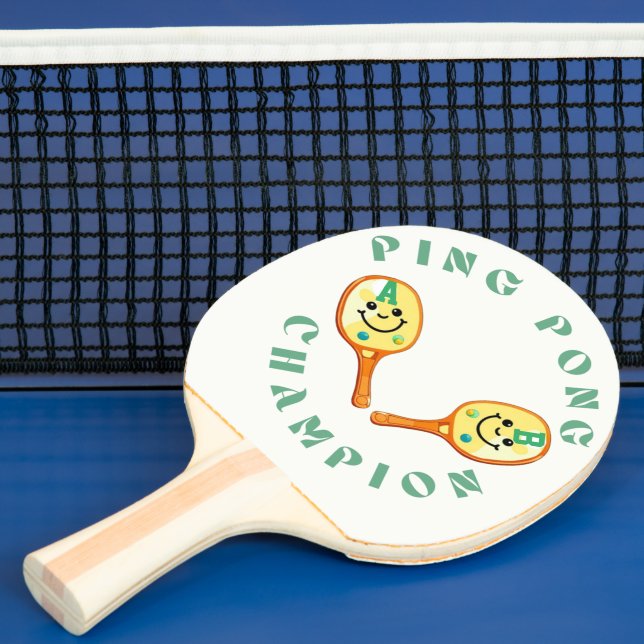 Pala De Ping Pong Paddle de campeón de Ping Pong personalizado (in situ)