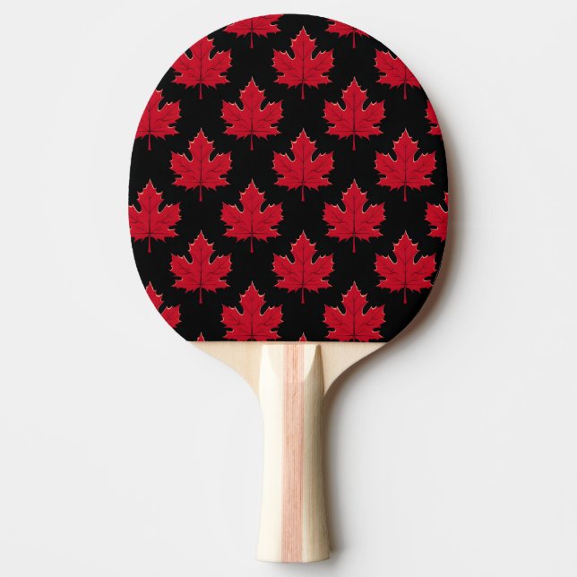 Pala De Ping Pong Paddle de hojas de arce (Anverso)