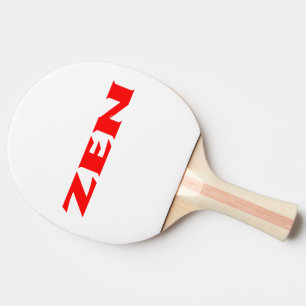 Pala De Ping Pong Paddle de ping pong blanco rojo Zen