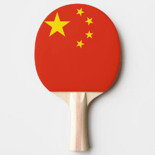 Pala De Ping Pong Paddle de ping pong con bandera china para ping po