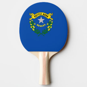 Pala De Ping Pong Paddle de ping pong con bandera de Nevada, Estados