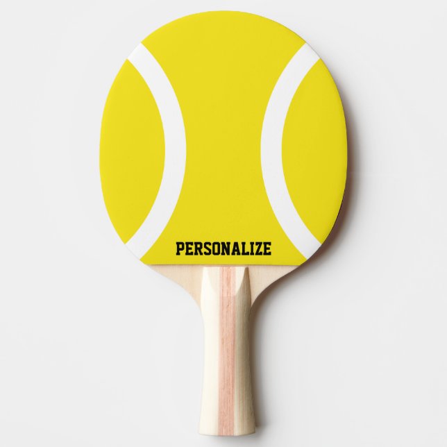 Pala De Ping Pong Paddle de ping pong de bola amarilla para tenis de (Anverso)