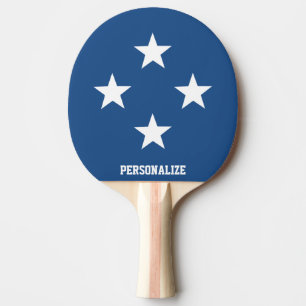 Pala De Ping Pong Paddle de ping pong de diseño de estrella patrióti