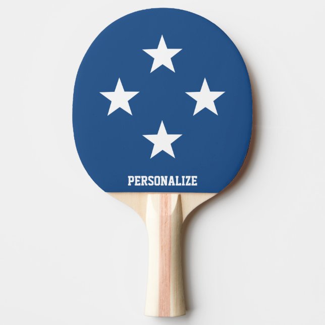 Pala De Ping Pong Paddle de ping pong de diseño de estrella patrióti (Anverso)